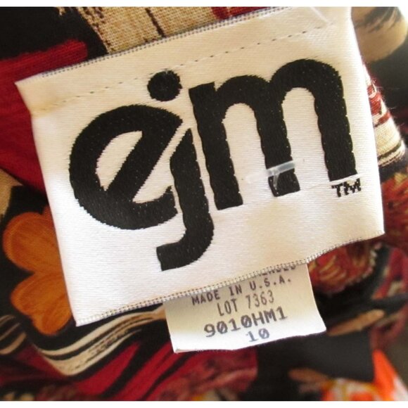 Womens Vintage Cardigan Sweater Medium Jacket Patchwork 10 Made In USA EJM Mom - Picture 2 of 5